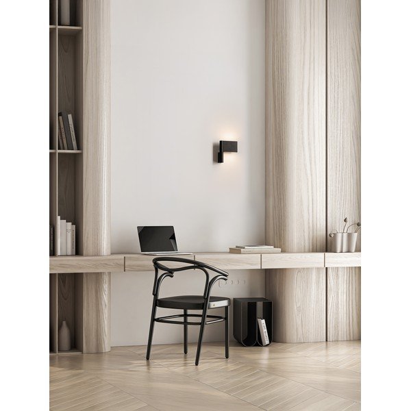 Aplică de perete negru-mat LED cu structură flexibilă din aluminiu Flusso – Nova Luce-image-1
