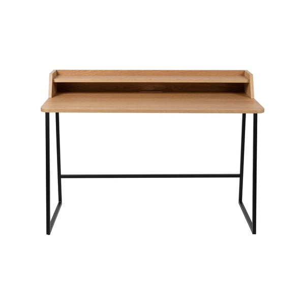 Birou de tip secretaire cu blat cu aspect de lemn de stejar 60x120 cm Giorgio – White Label