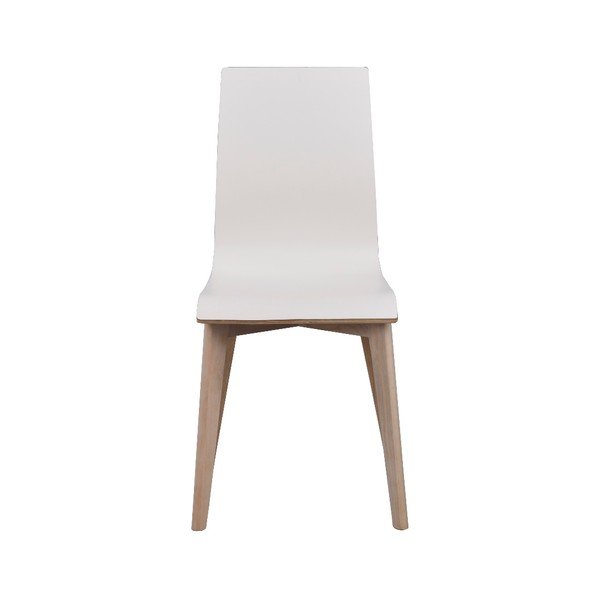 Scaun de dining cu picioare gri deschis Rowico Grace, alb-image-2