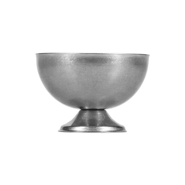 Pahar cupă argintiu pentru înghețată din metal Serve – BonBistro