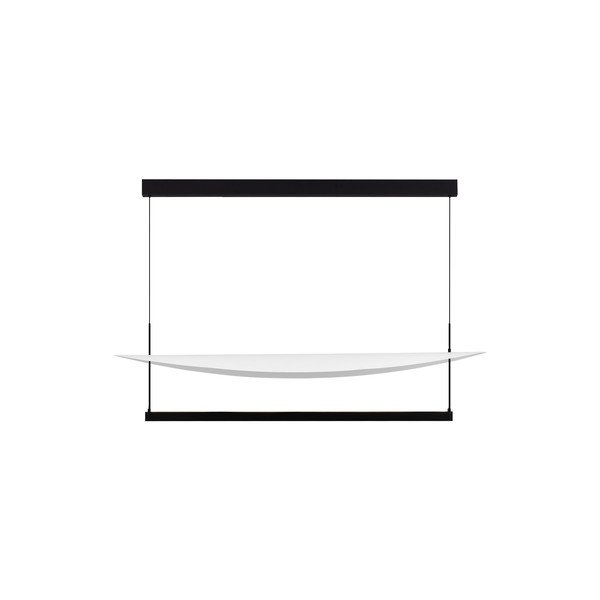 Lustră albă/negru-mat LED cu intensitate reglabilă din aluminiu Diona – Nova Luce