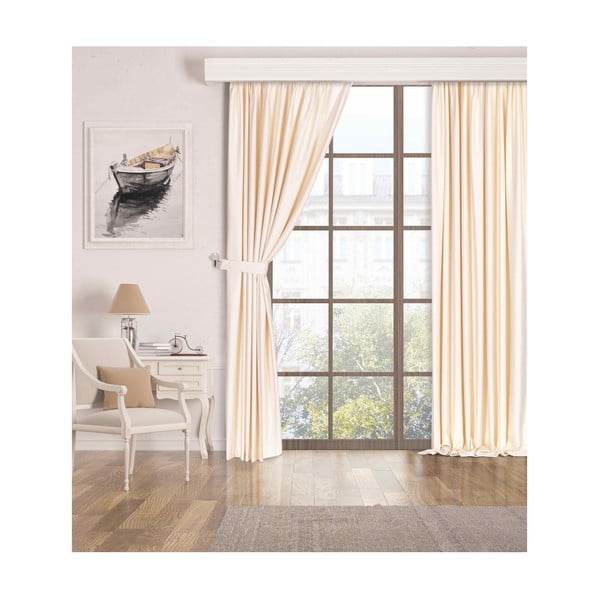 Draperie bej dimout (semi-opacă) 100x250 cm – Mila Home-image-2