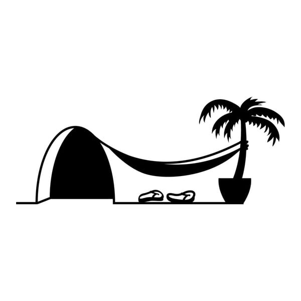 Autocolant Ambiance Mouse Hole Hamac and Palm-image-1