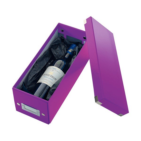 Cutie depozitare cu capac Leitz CD Disc, lungime 35 cm, violet-image-2
