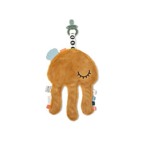 Jucărie galbenă cu clip de suzetă Jelly - Done by Deer-image-1