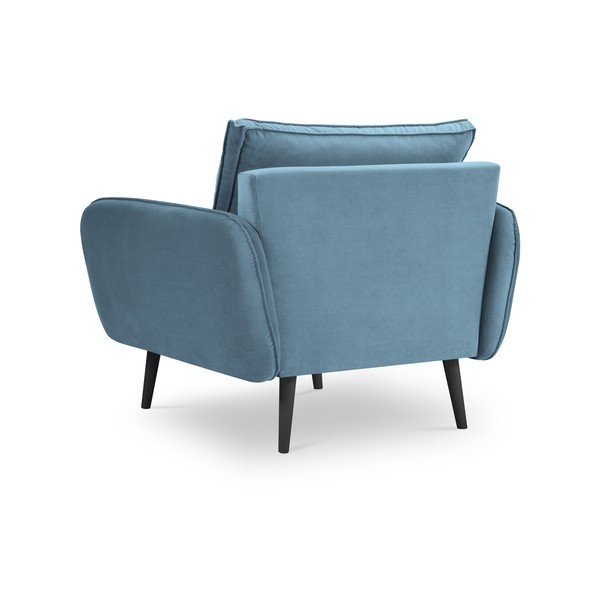 Fotoliu din catifea Kooko Home Lento, albastru deschis-image-2