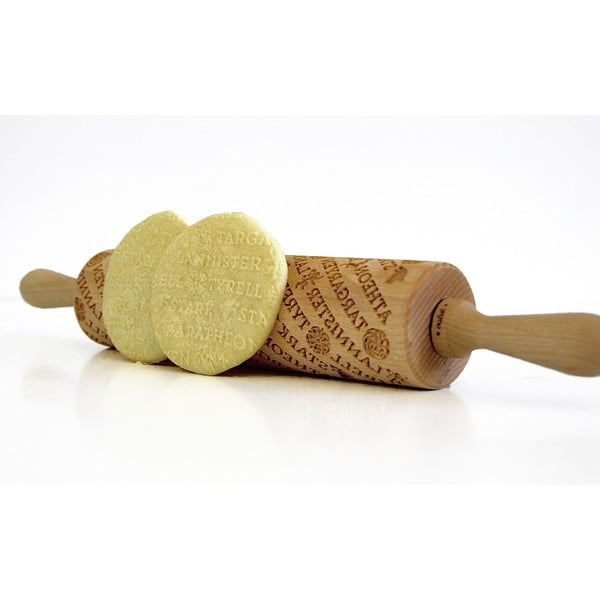 Făcăleț din lemn cu model pentru aluat Valek Game Of Thrones-image-2