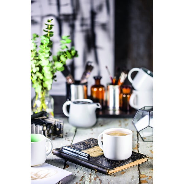 Cană din porțelan albă cu interior roz Maxwell & Williams Tint, 440 ml-image-1