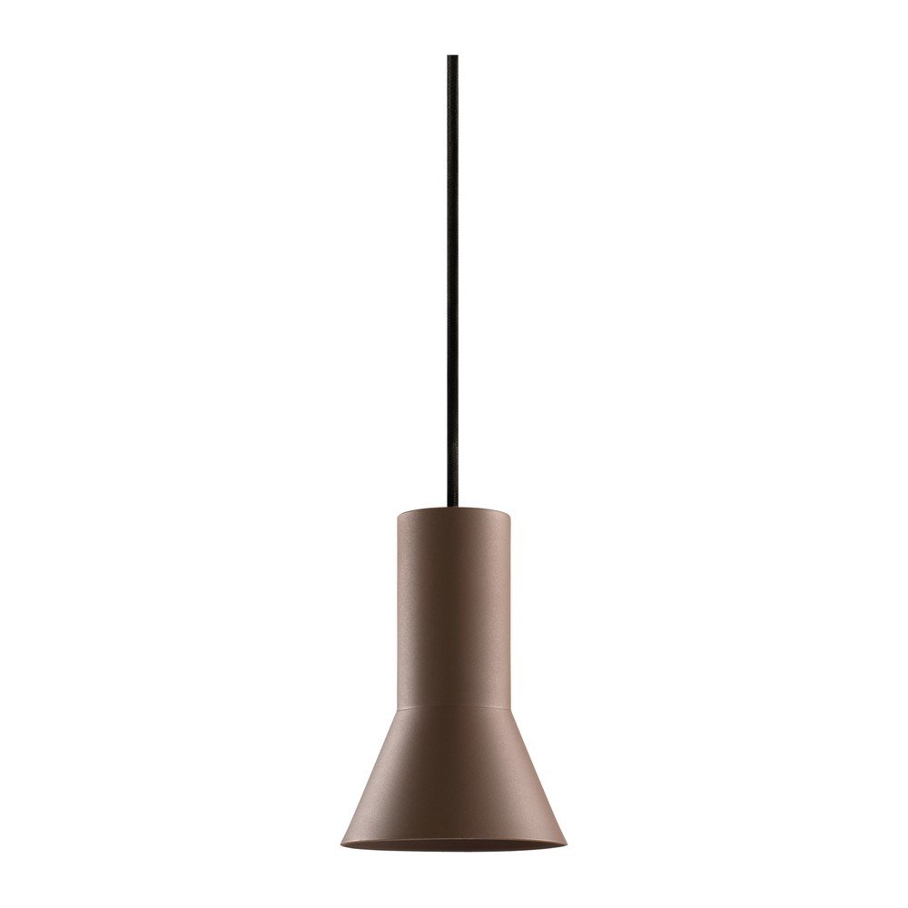 Lustră maro cu intensitate reglabilă din aluminiu ø 10 cm Evan – Jotex