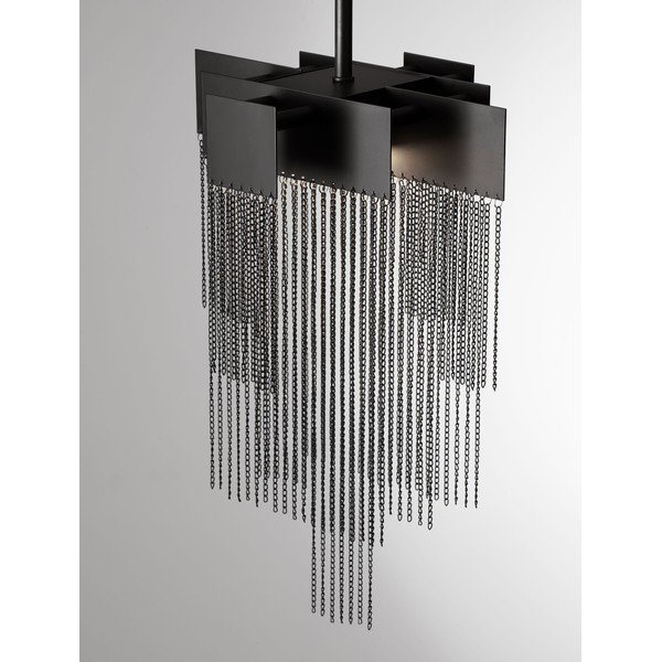 Lustră negru-mat LED cu intensitate reglabilă din oțel Revια – Nova Luce-image-3