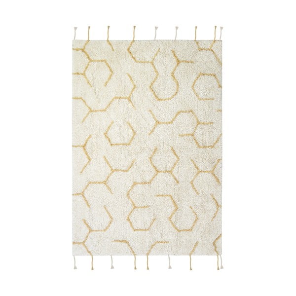 Covor de joacă pentru copii crem din bumbac 90x130 cm Pollination – Lorena Canals-image-3