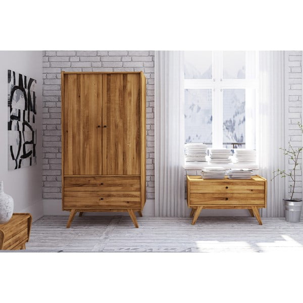 Dulap de stejar 100x200 cm Retro - The Beds-image-4