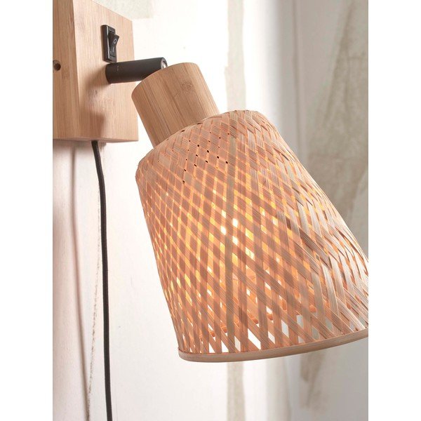 Aplică de perete în culoare naturală ø 15 cm Java – Good&Mojo-image-4