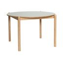 Masă de dining rotundă din lemn de stejar ø 115 cm Oblique – Hübsch