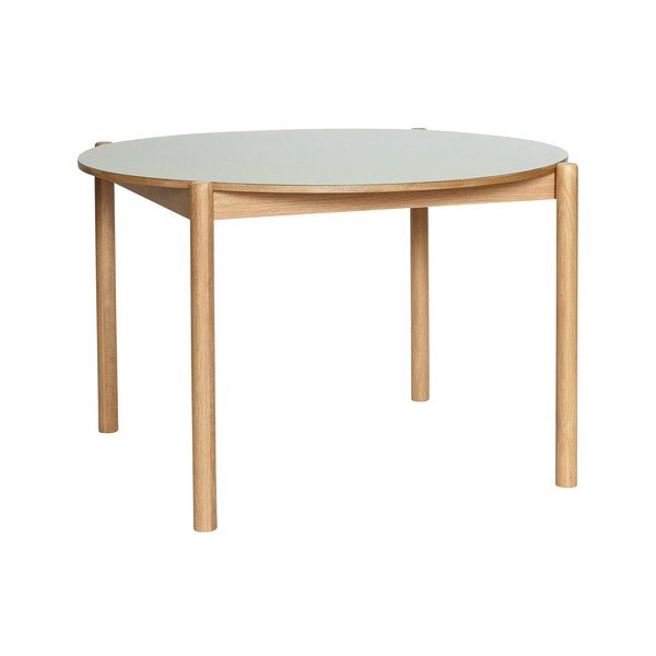Masă de dining rotundă din lemn de stejar ø 115 cm Oblique – Hübsch