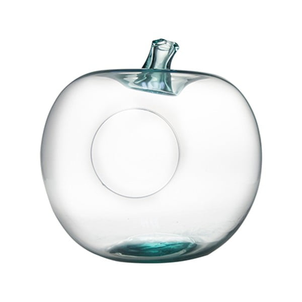 Decorațiune în formă de măr din sticlă reciclată Ego Dekor, înălțime 26 cm