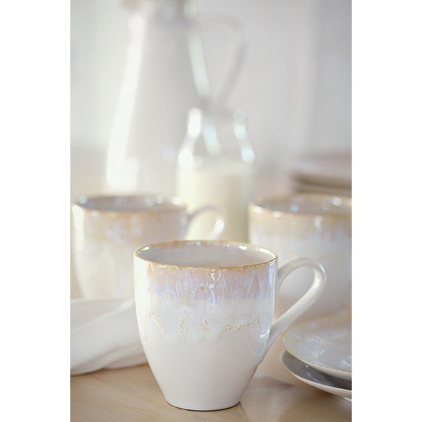 Cană albă din gresie 410 ml Taormina – Casafina-image-1