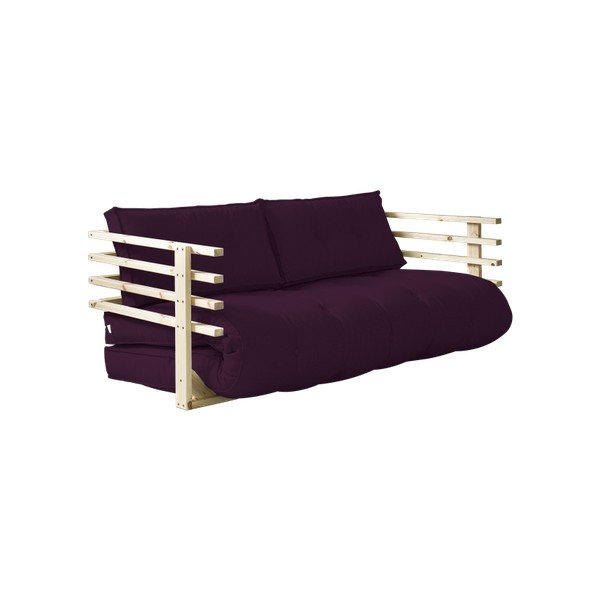 Canapea extensibilă Karup Funk Natural/Purple Plum-image-2