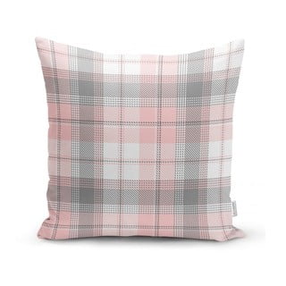 Față de pernă decorativă Minimalist Cushion Covers Flannel, 45 x 45 cm, gri - roz