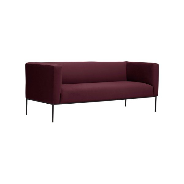 Canapea cu trei locuri Windsor & Co Sofas Neptune, roşu bordeaux-image-1