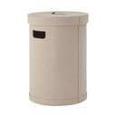 Coș de rufe bej din piele artificială Sahla M – Blomus