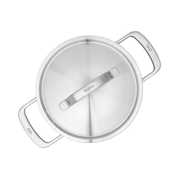 Oală cu capac din oțel inoxidabil 3 l adecvată pentru plita cu inducție Lucca 3.0 – FABINI-image-3