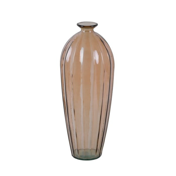 Vază din sticlă reciclată Ego Dekor Etnico, înălțime 56 cm, maro