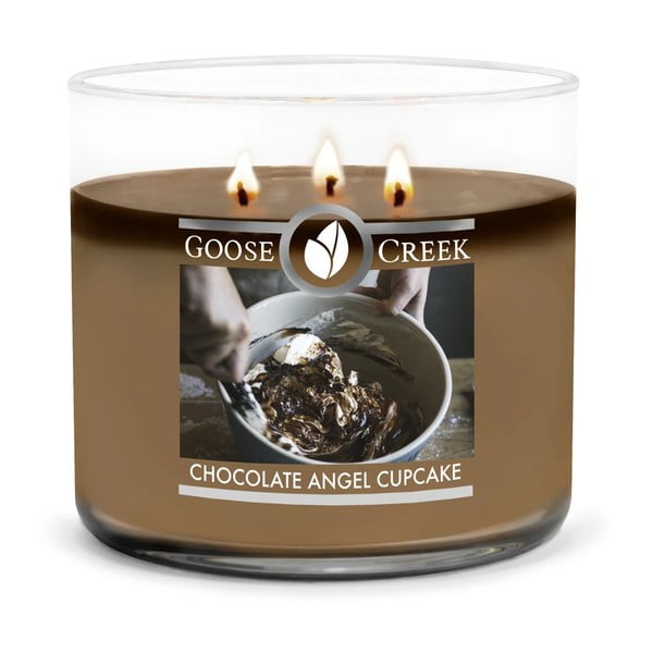 Lumânare parfumată în recipient de sticlă Goose Creek Chocolate Angel Food Cake, 35 ore de ardere