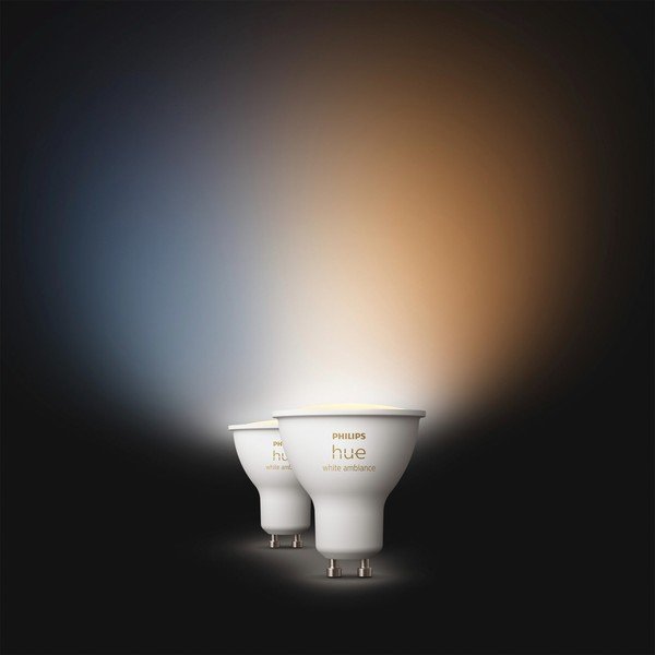 Becuri smart LED GU10, 2 buc. 4 W White ambiance – Philips Hue-image-2