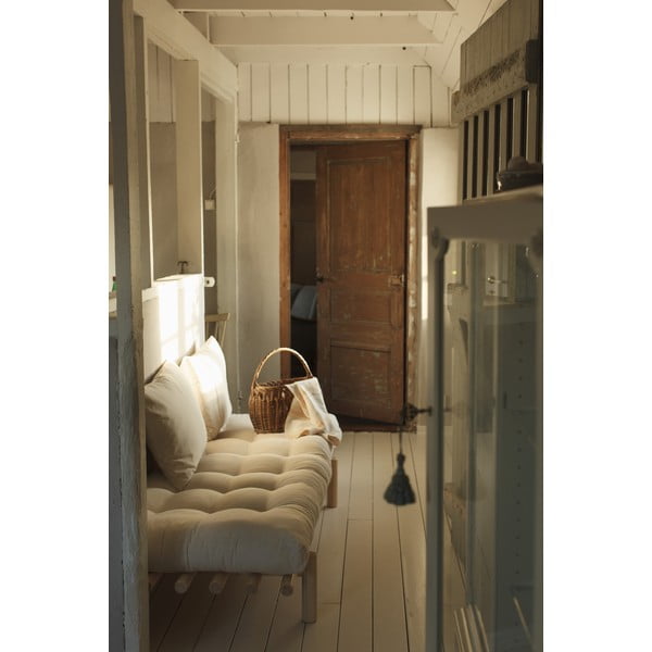 Canapea albă extensibilă 200 cm Pace - Karup Design-image-1