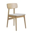 Scaun de dining bej/în culoare naturală Livo – Unique Furniture