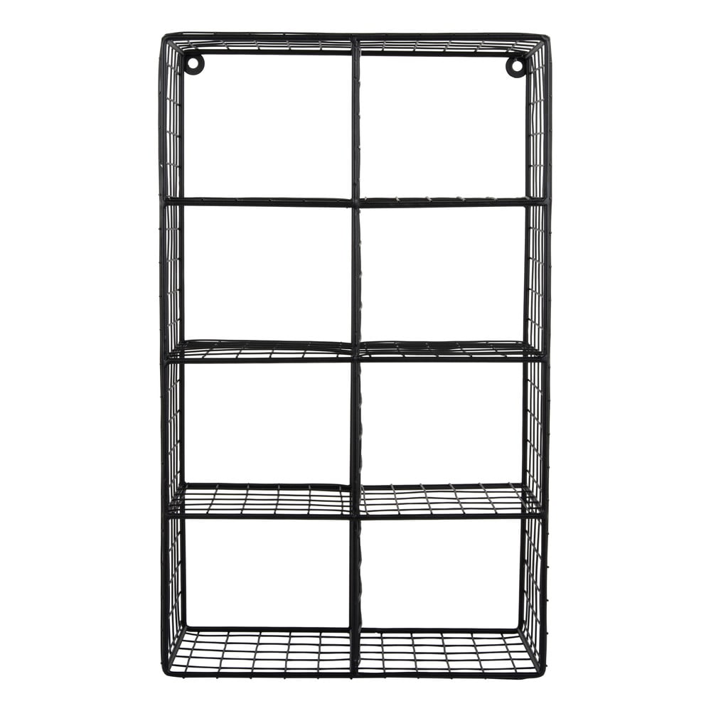 Raft negru etajat din oțel 30 cm Reja – PT LIVING