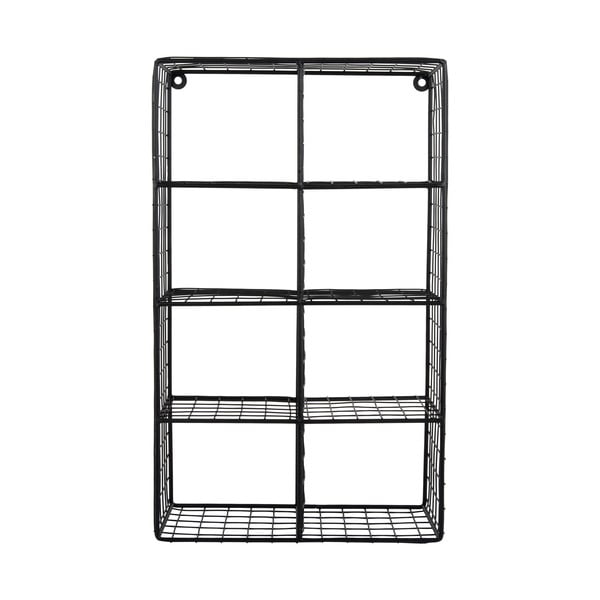 Raft negru etajat din oțel 30 cm Reja – PT LIVING