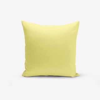 Față de pernă cu amestec de bumbac Minimalist Cushion Covers , 45 x 45 cm, galben