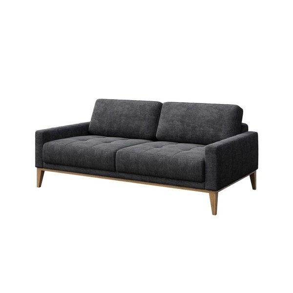 Canapea MESONICA Musso Tufted, gri închis, 173 cm-image-2
