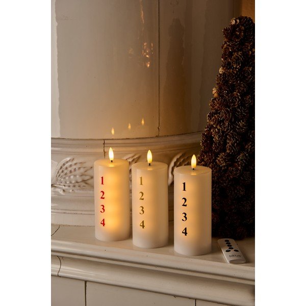 Lumânare LED cu baterii (înălțime 15 cm)  Sille Advent – Sirius-image-3