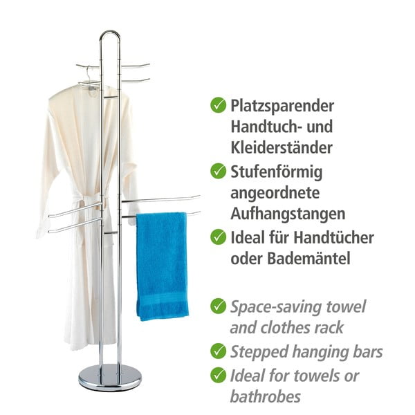 Suport metalic pentru prosoape și halat Wenko Palermo-image-4