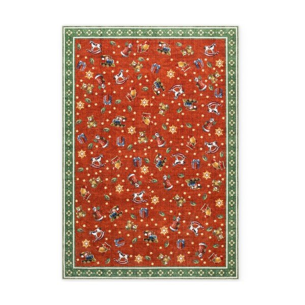Covor roșu/verde 160x230 cm  cu model de Crăciun Toy's Delight Nostalgic Noel Red Green – Villeroy&Boch-image-4