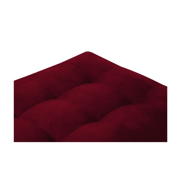 Taburet din catifea Milo Casa Santo, roșu-image-4