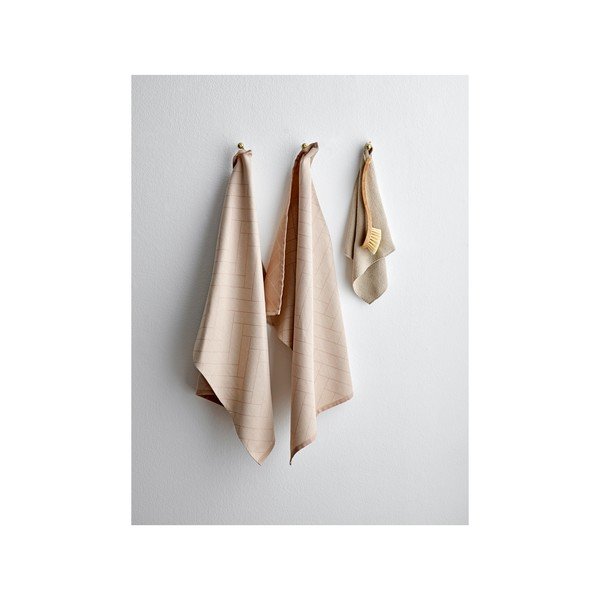 Set 3 prosoape din bumbac pentru bucătărie Södahl, 30 x 30 cm, bej-image-3