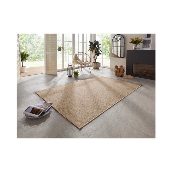 Covor potrivit pentru exterior Elle Decoration Brave Caen, 200 x 290 cm, maro-image-1