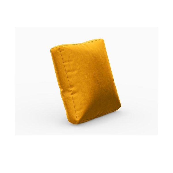 Pernă pentru canapea modulară galbenă cu tapițerie din catifea Rome Velvet - Cosmopolitan Design-image-1