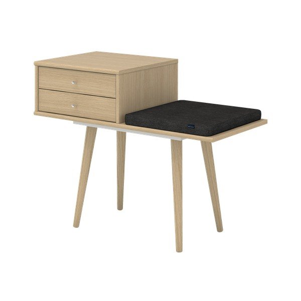 Bancă cu spațiu de depozitare cu aspect de lemn Mistral Bench-image-3