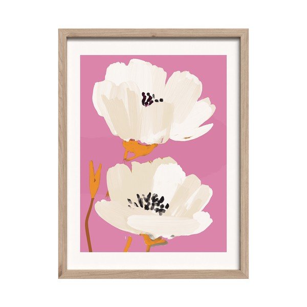 Tablou cu ramă imprimat 30x40 cm Peony Bloom – Styler