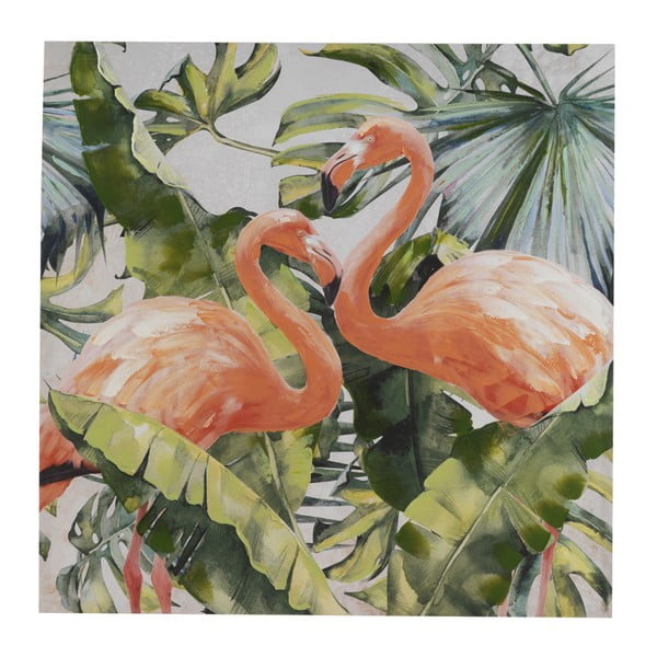 Tablou pe pânză Geese Modern Style Flamingo Dos Cubico, 100 x 100 cm
