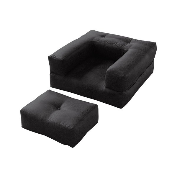 Fotoliu extensibil Karup Cube Poly Black-image-4