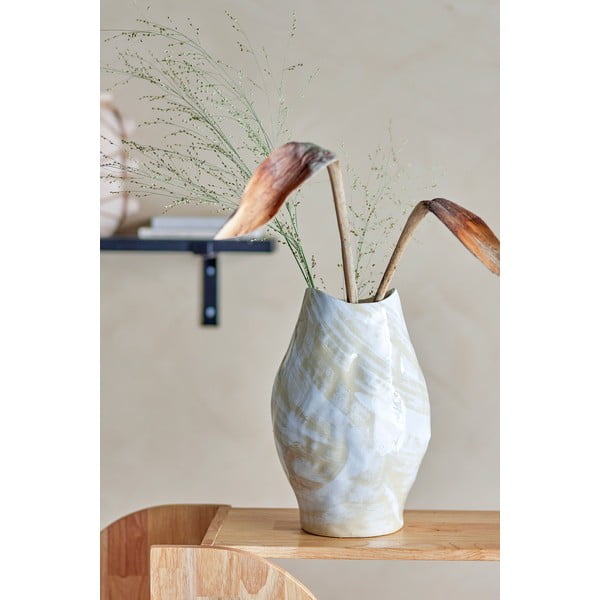 Vază bej din gresie (înălțime 31 cm) Obsa – Bloomingville-image-1