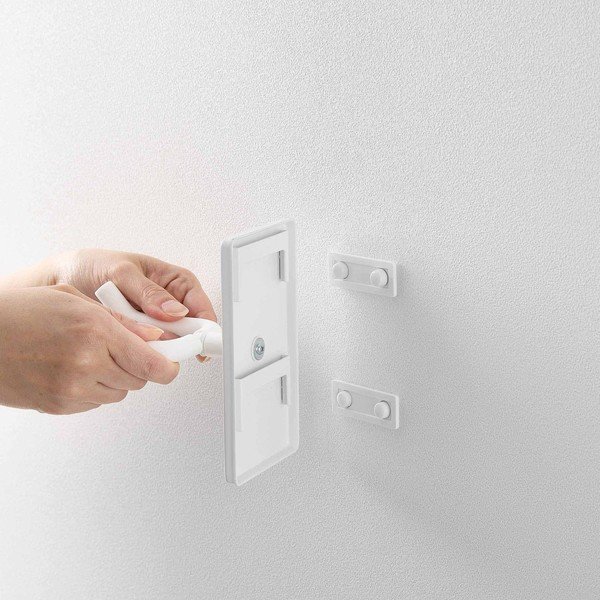 Suport pentru uscătorul de păr negru de montat pe perete din metal Film Hook – YAMAZAKI-image-3