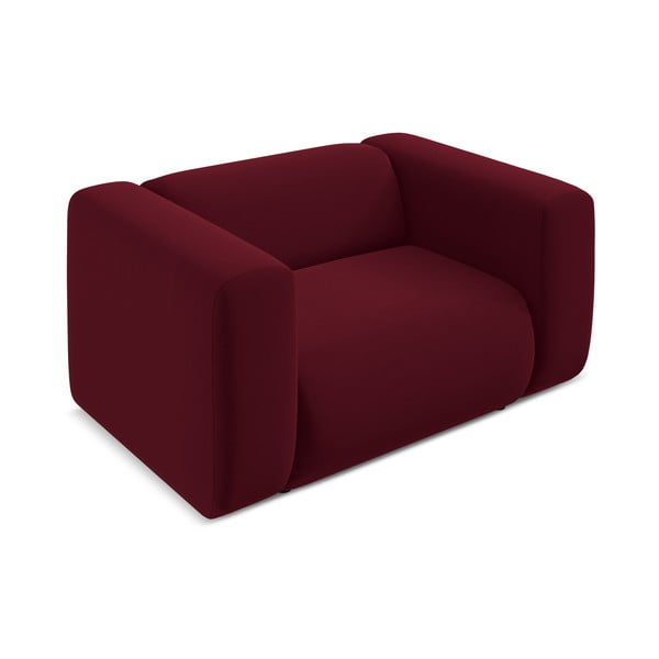 Fotoliu burgundy cu tapițerie din catifea Ekahi – Makamii-image-3