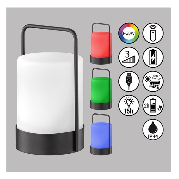 Corp de iluminat solar pentru exterior LED cu telecomandă/cu intensitate reglabilă ø 12 cm Casoli – Fischer & Honsel-image-2